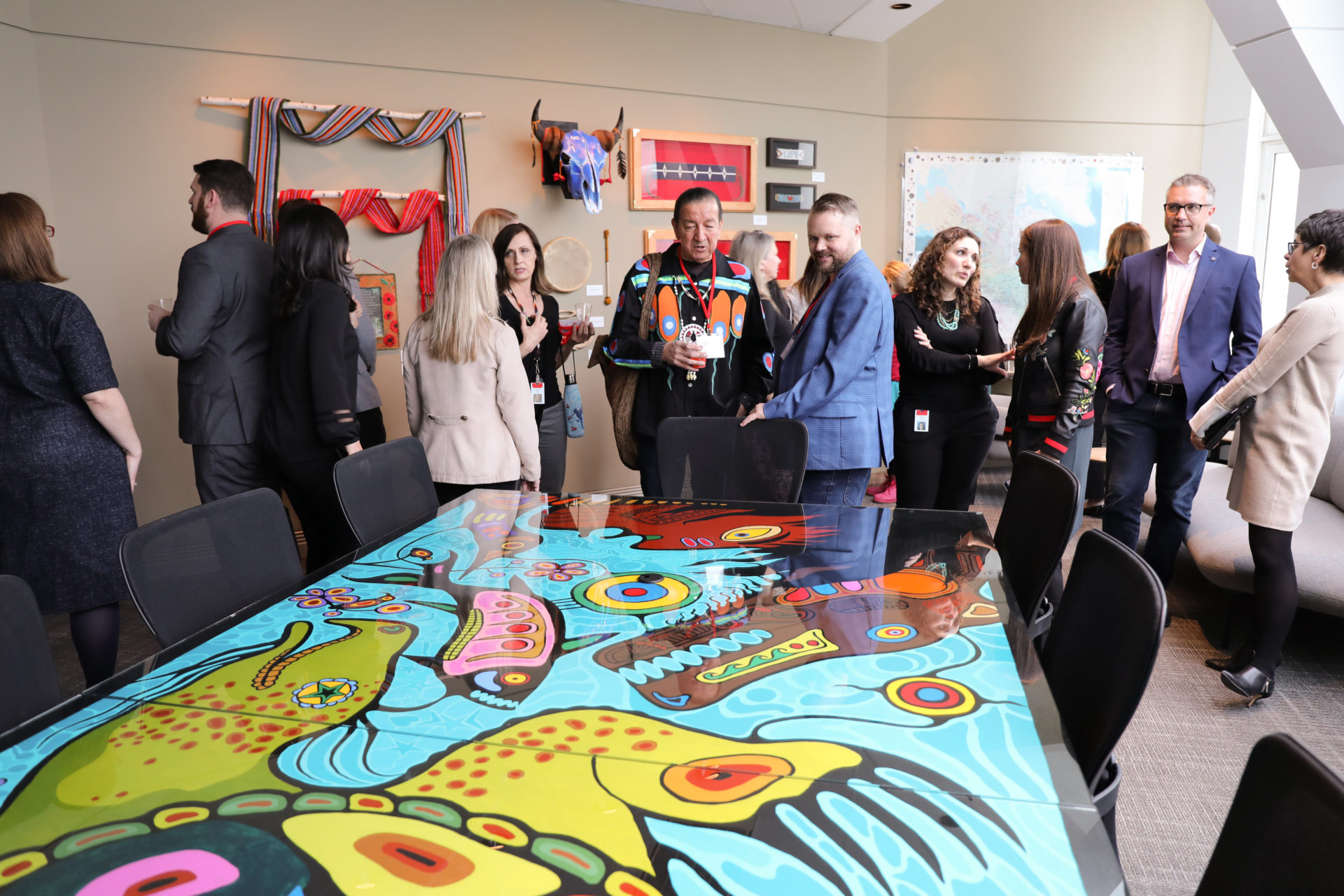 Group of people inside Rogers Legacy Space